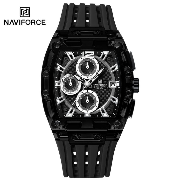 ساعت مچی مردانه نیوی فورس مدل NAVIFORCE 7105 - مشکی سفید