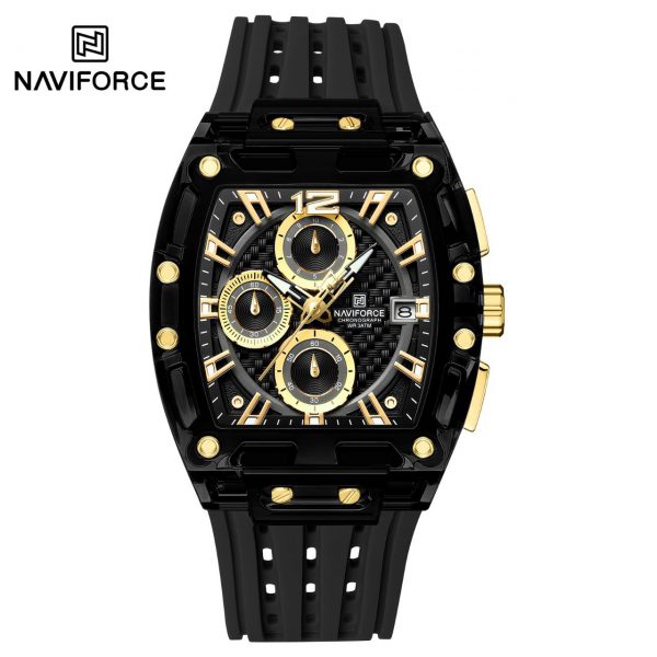 ساعت مچی مردانه نیوی فورس مدل NAVIFORCE 7105 - مشکی طلایی