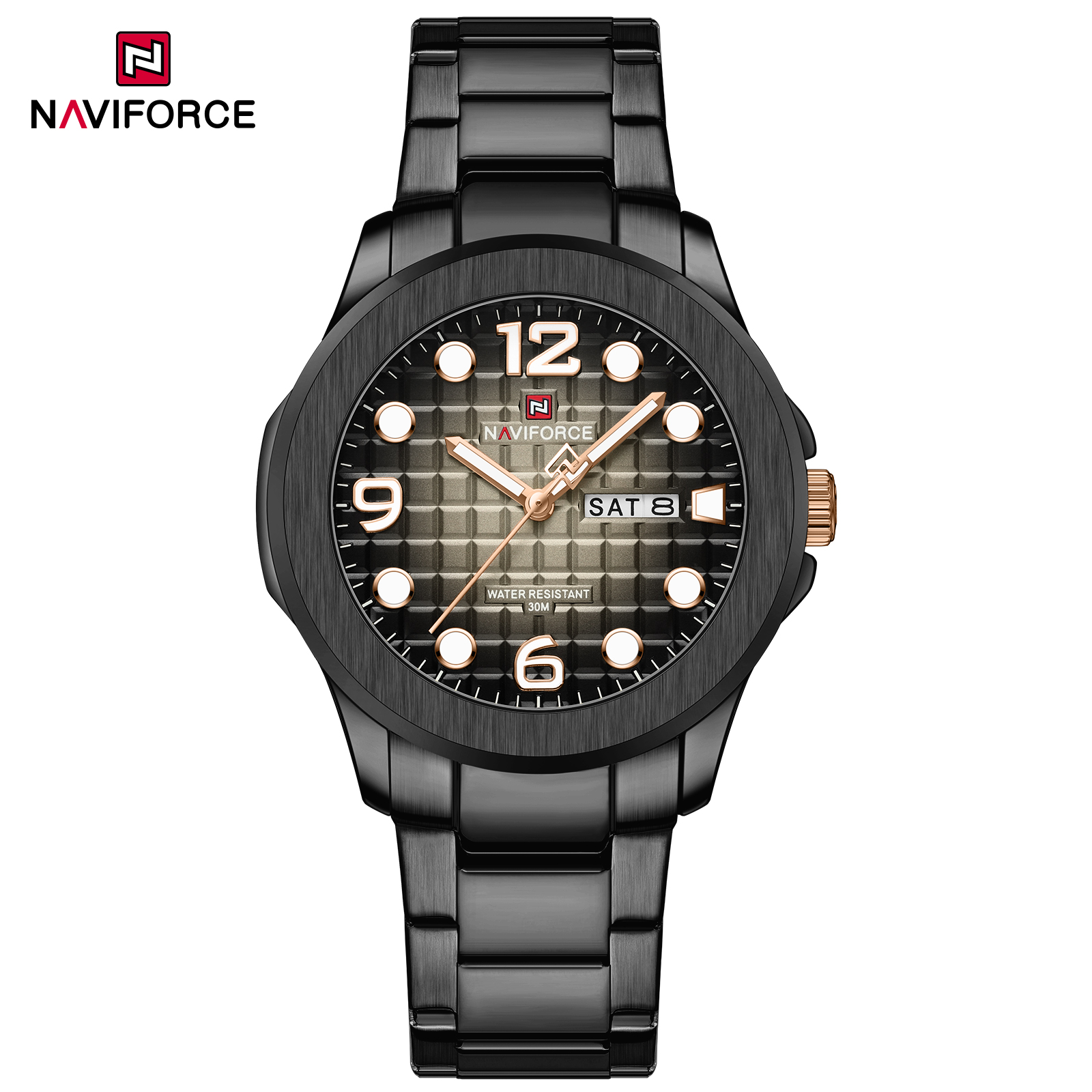 ساعت مچی مردانه نیوی فورس مدل NAVIFORCE 9244 - مشکی مشکی