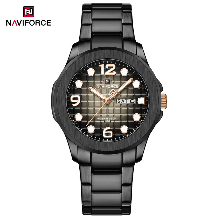 ساعت مچی مردانه نیوی فورس مدل NAVIFORCE 9244 - مشکی مشکی