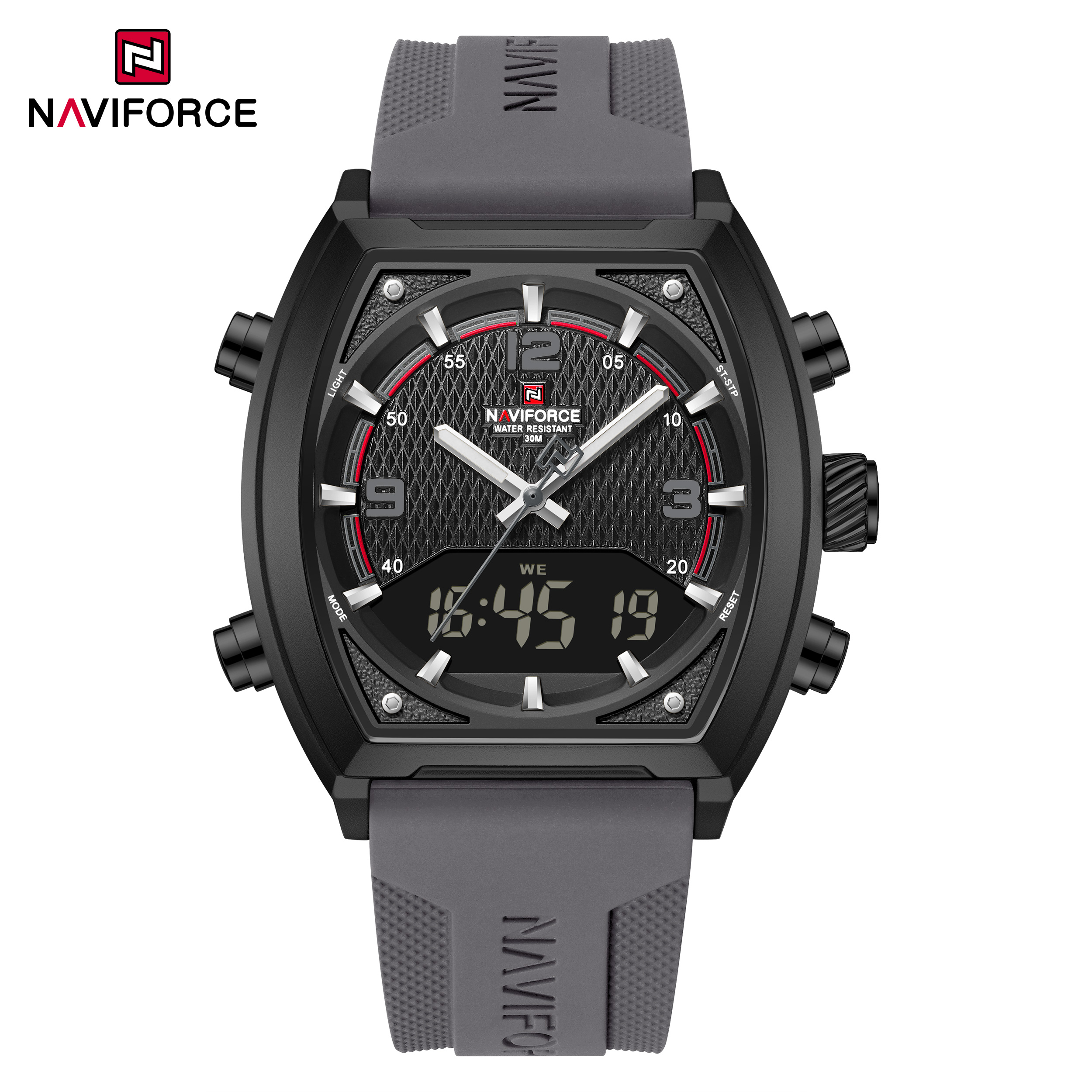ساعت مچی مردانه نیوی فورس مدل naviforce 9242 - خاکستری