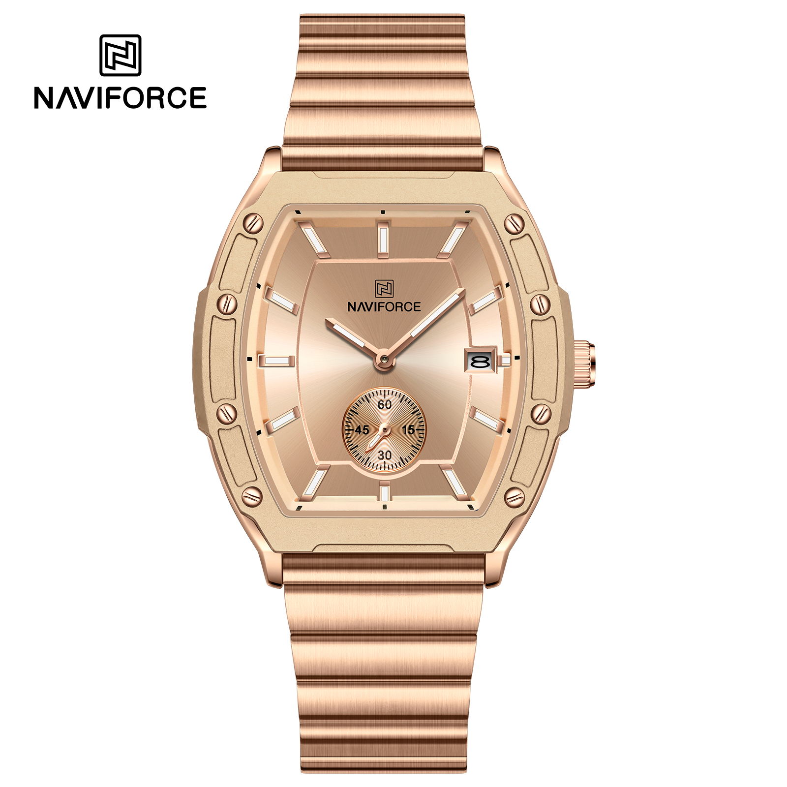 ساعت مچی زنانه نیوی فورس مدل NAVIFORCE 8068 - رزگلد