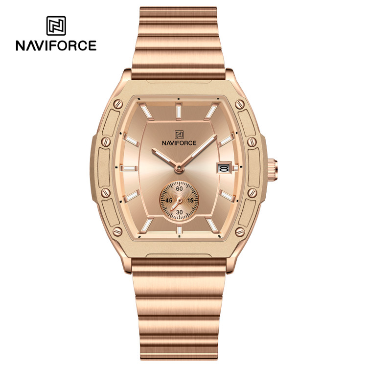 ساعت مچی زنانه نیوی فورس مدل NAVIFORCE 8068 - رزگلد