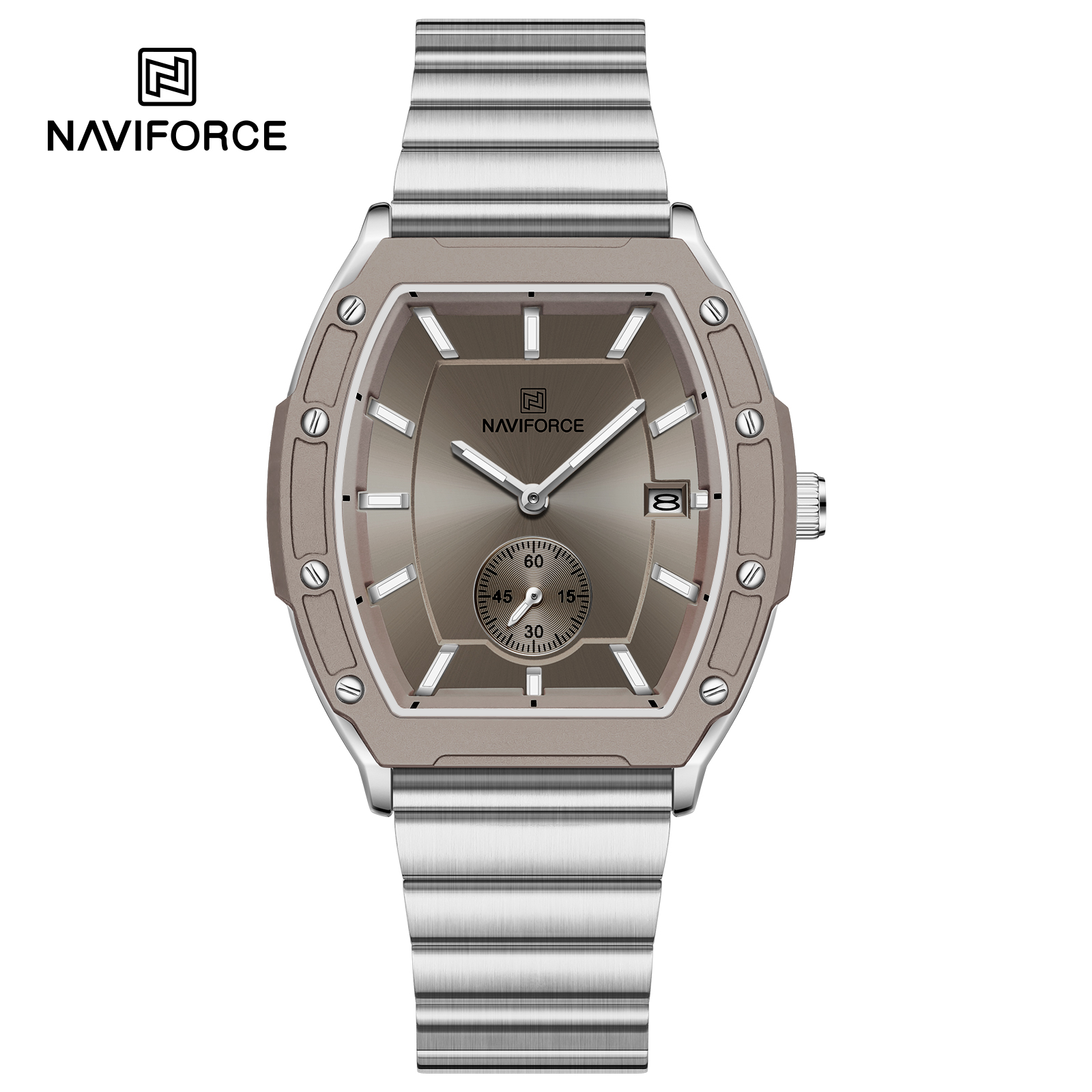 ساعت مچی زنانه نیوی فورس مدل NAVIFORCE 8068 - نقره ای خاکستری