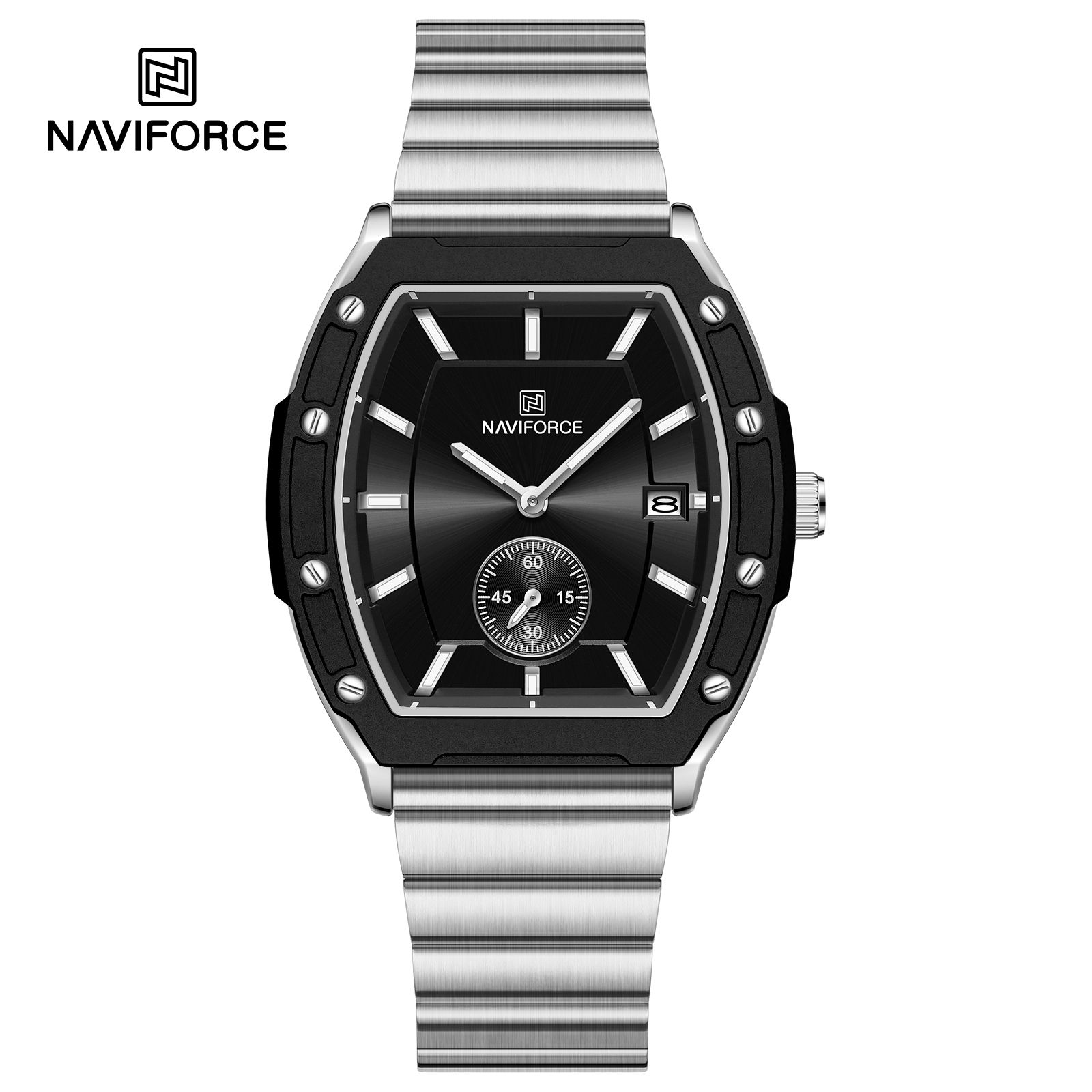 ساعت مچی زنانه نیوی فورس مدل NAVIFORCE 8068 - نقره ای مشکی