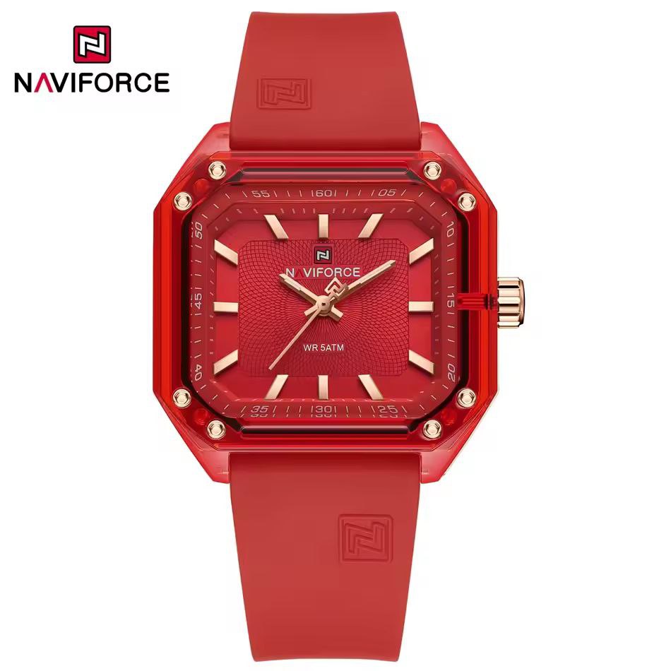ساعت مچی زنانه نیوی فورس مدل NAVIFORCE 7106 - قرمز