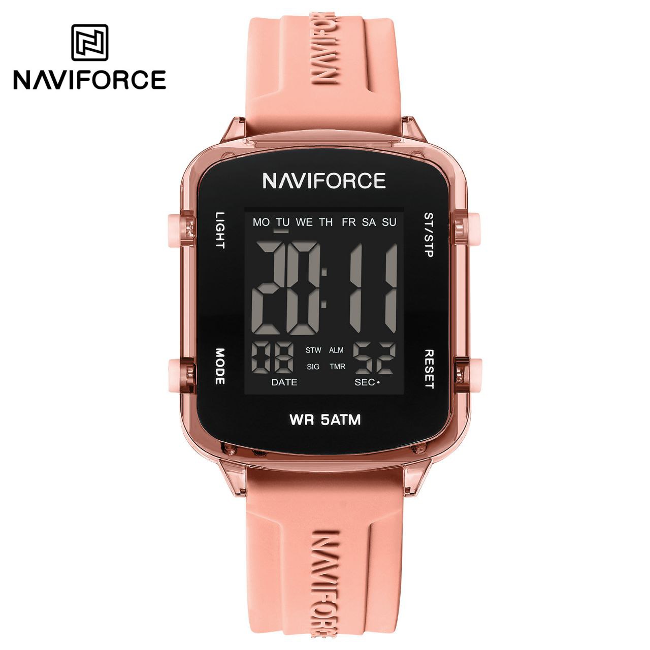 ساعت مچی زنانه نیوی فورس مدل NAVIFORCE 7120 - صورتی