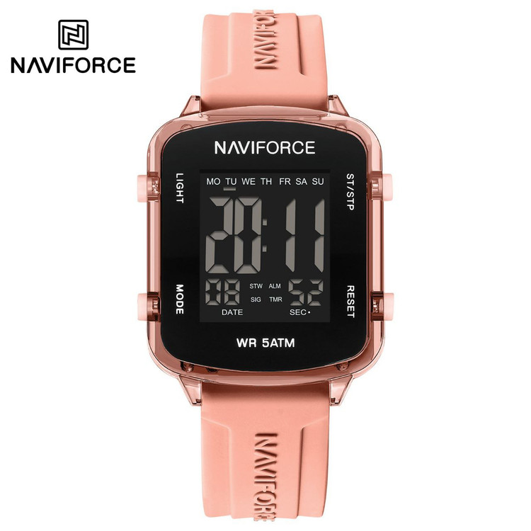 ساعت مچی زنانه نیوی فورس مدل NAVIFORCE 7120 - صورتی