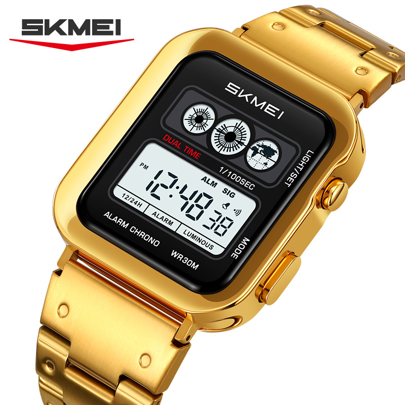 ساعت مچی مردانه اسکمی مدل SKMEI 2504 - طلایی استیل