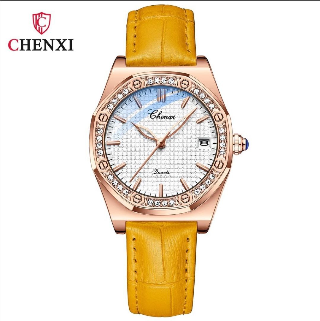 ساعت مچی زنانه چنکسی مدل CHENXI 8248 - نارنجی