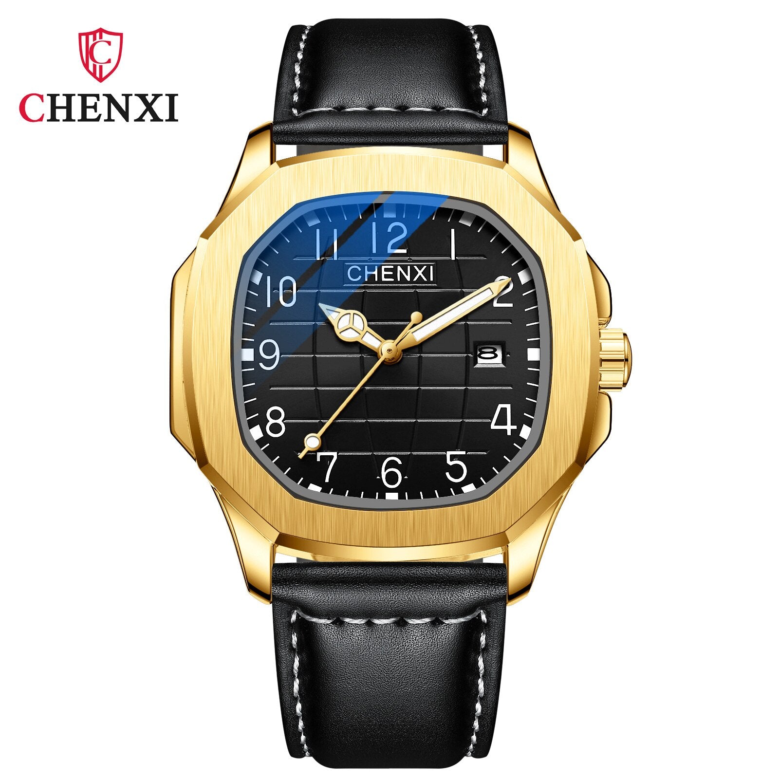 ساعت مچی مردانه چنکسی مدل CHENXI 8213 - طلایی مشکی