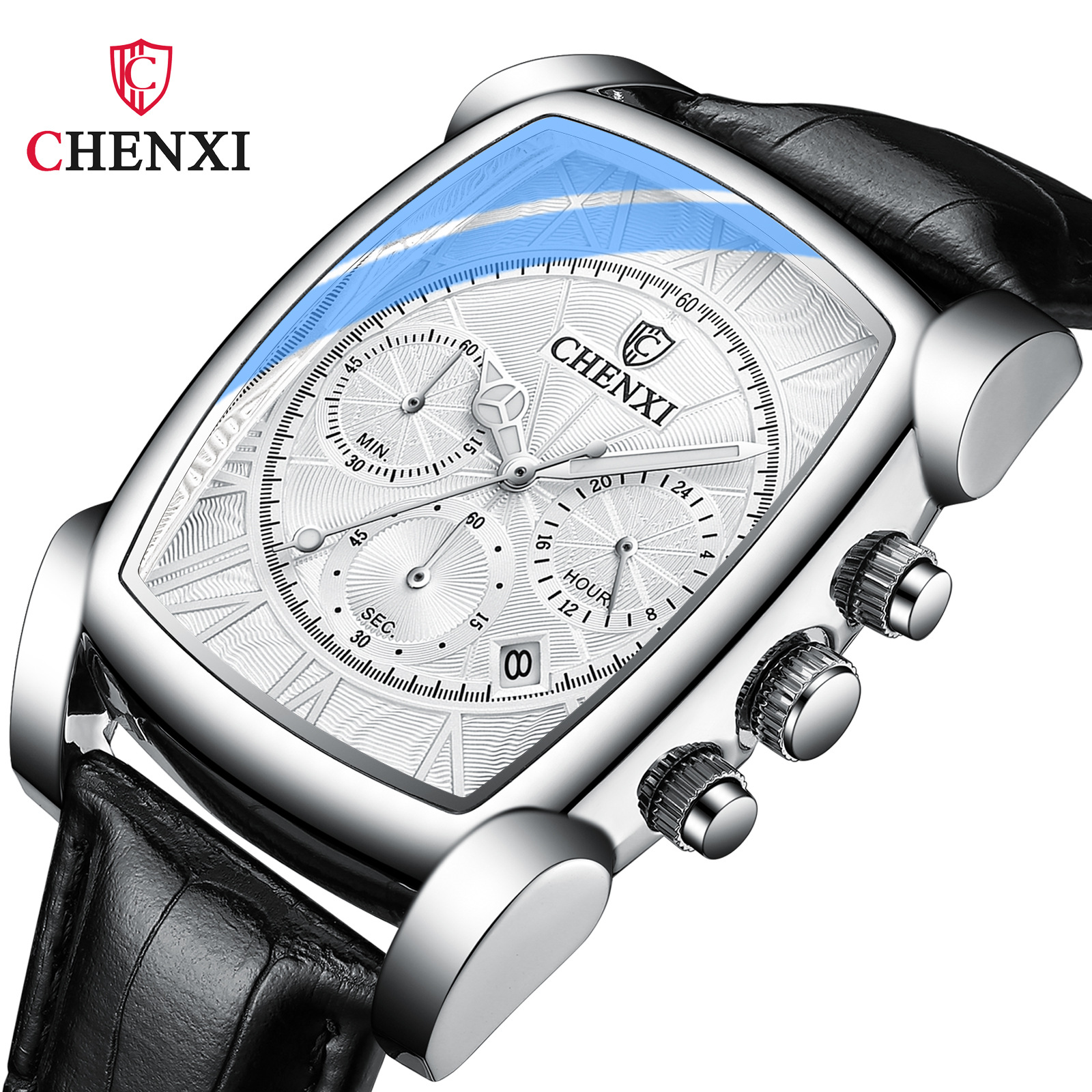 ساعت مچی مردانه چنکسی مدل CHENXI 909 - نقره ای
