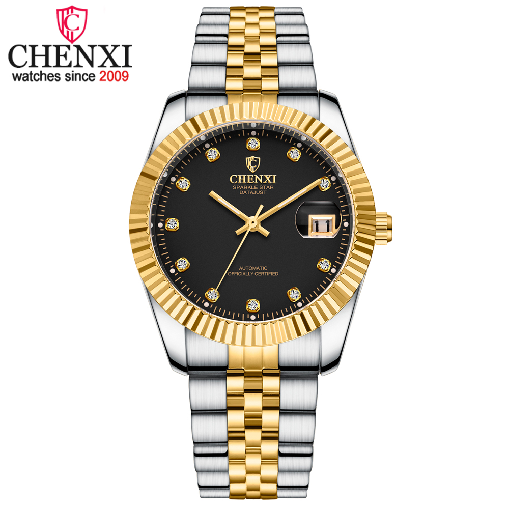 ساعت مچی مردانه چنکسی مدل CHENXI 8804 - ترکیبی مشکی