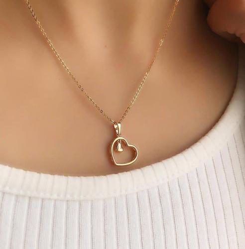 پلاک قلب آویز ژوپینگ بدون زنجیر کد 3341