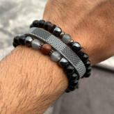دستبند ۳لاین STONE {کد۱۰۸۴}