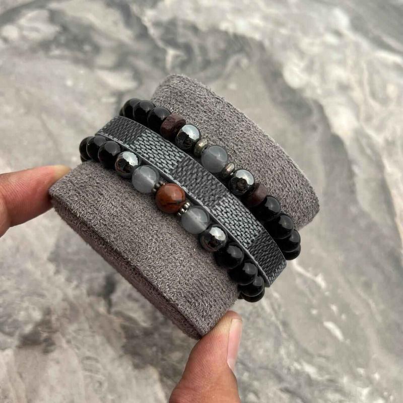 دستبند ۳لاین STONE {کد۱۰۸۴}