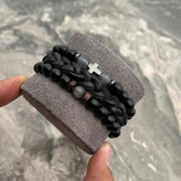 دستبند ۳لاین STONE {کد۱۰۸۳}