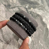 دستبند ۳لاین STONE {کد۱۰۸۱}