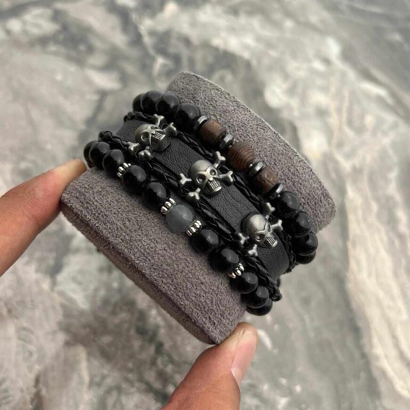 دستبند ۳لاین STONE {کد۱۰۷۹}