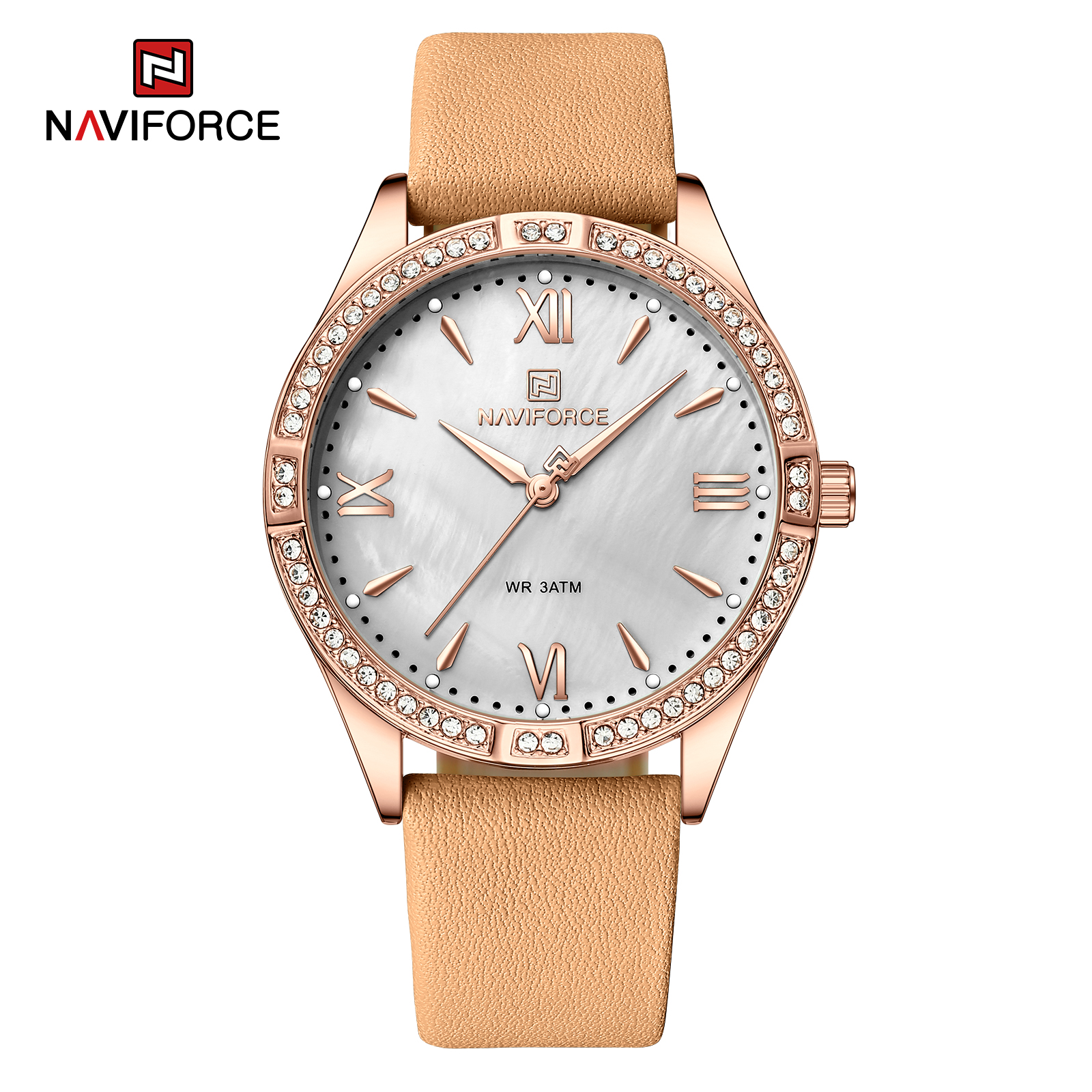 ساعت مچی زنانه نیوی فورس مدل NAVIFORCE 5038 - نارنجی