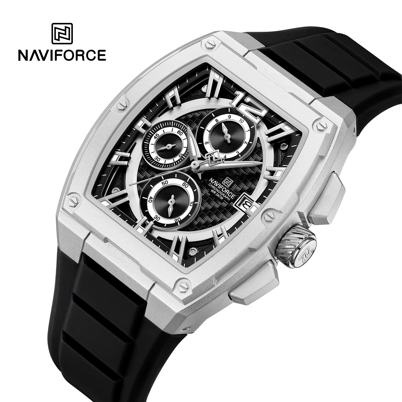 ساعت مچی مردانه 8050 NAVIFORCE - نقره ای مشکی