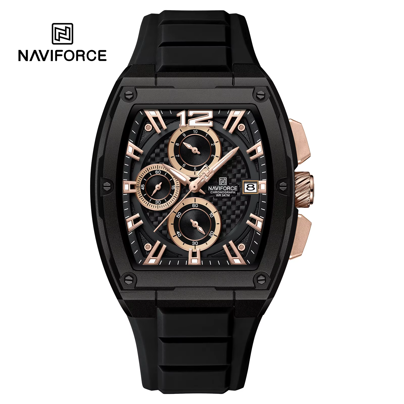 ساعت مچی مردانه 8050 NAVIFORCE - مشکی رزگلد