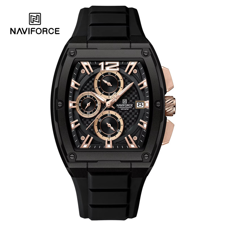 ساعت مچی مردانه 8050 NAVIFORCE - مشکی رزگلد
