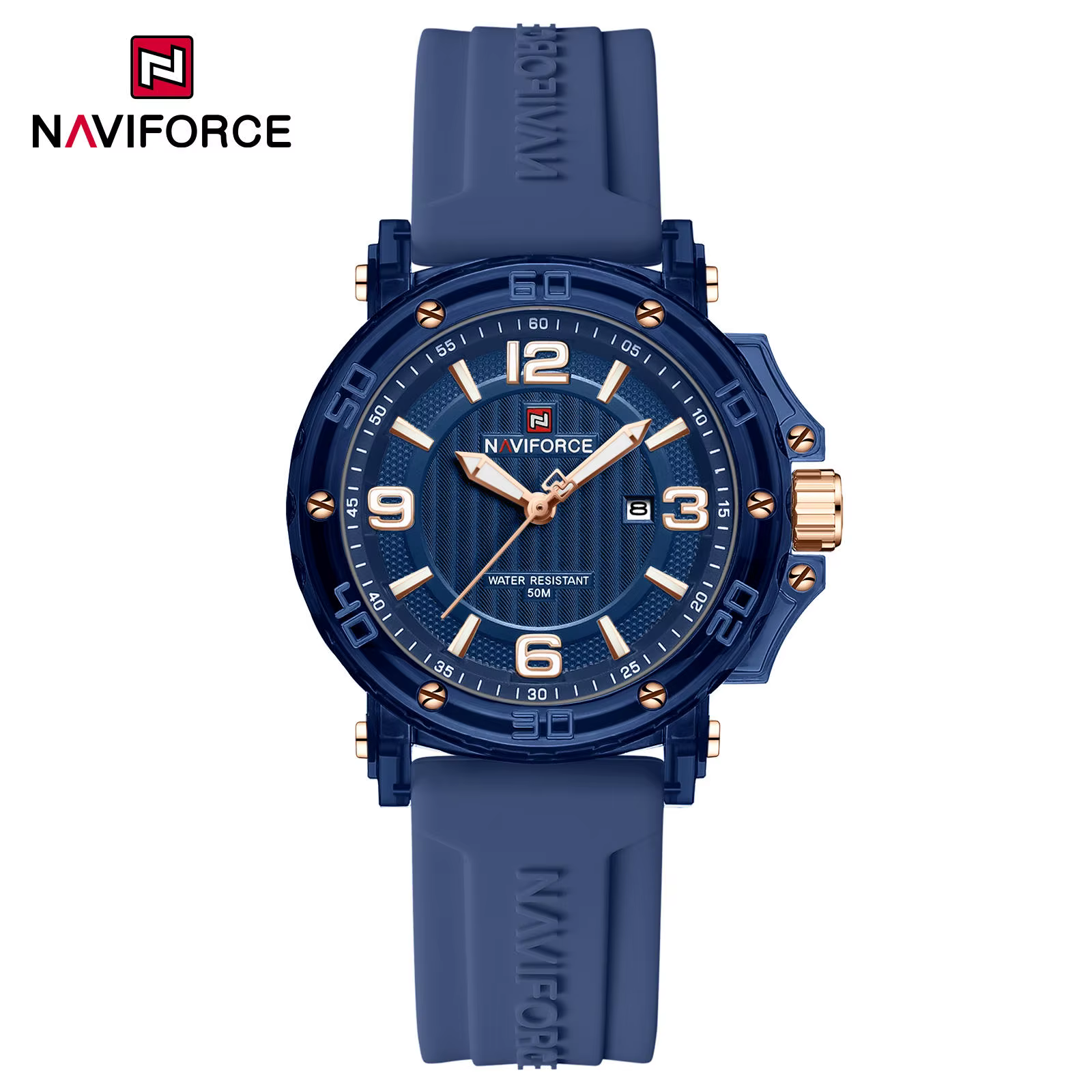 ساعت مچی زنانه ناوی‌فورس مدل Naviforce 7125 - آبی