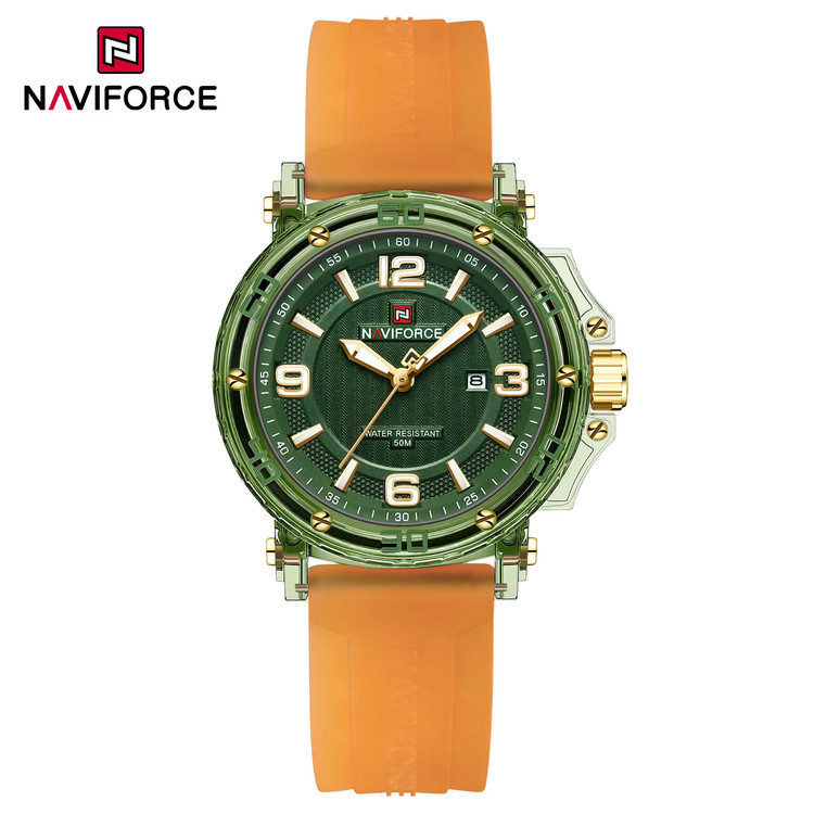 ساعت مچی زنانه ناویفورس مدل Naviforce 7125 - نارنجی