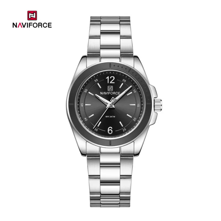 ساعت مچی زنانه نیوی فورس مدل NAVIFORCE 5062 - نقره ای مشکی