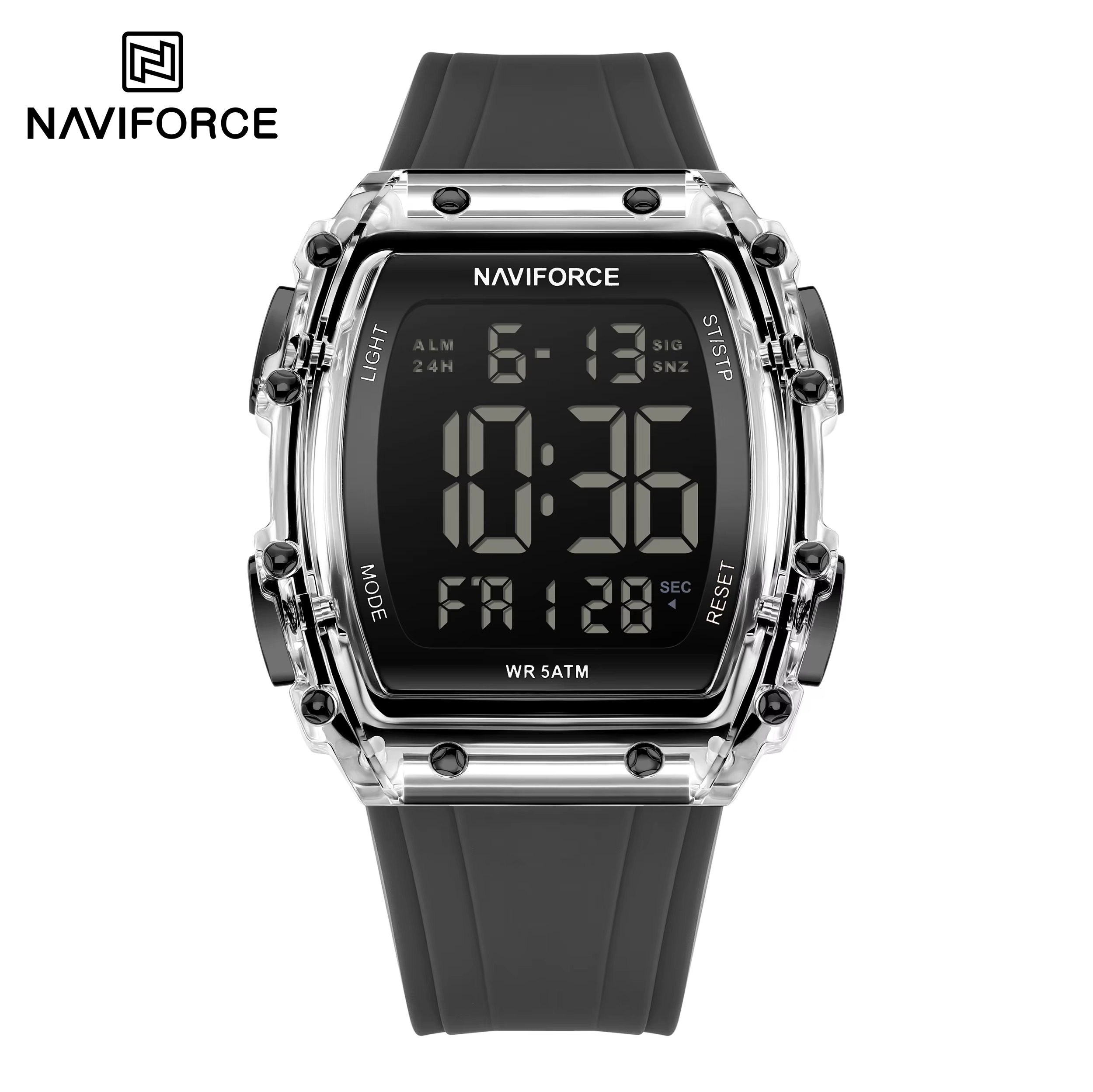 ساعت مچی مردانه نیوی فورس مدل NAVIFORCE 6107 - نقره ای خاکستری