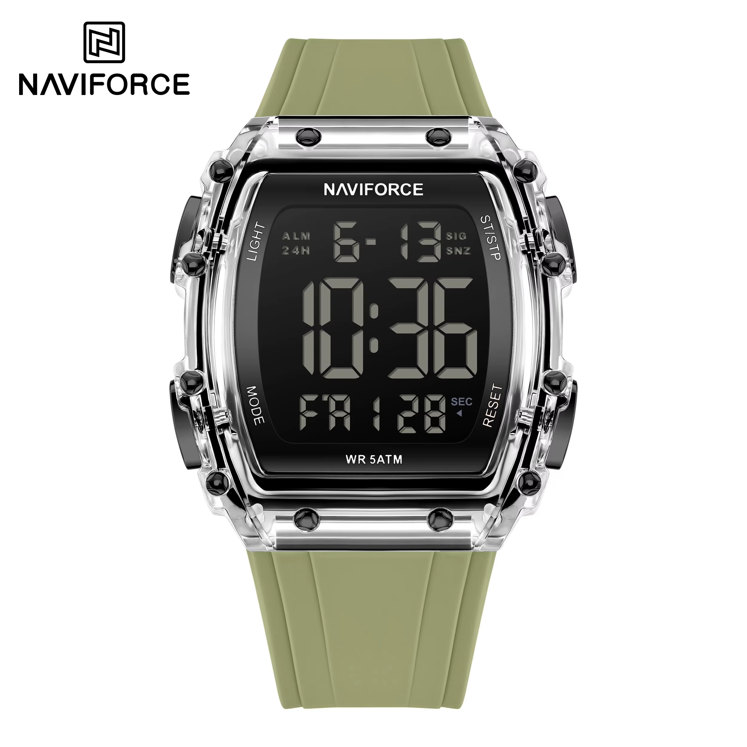 ساعت مچی مردانه نیوی فورس مدل NAVIFORCE 6107 - سبز
