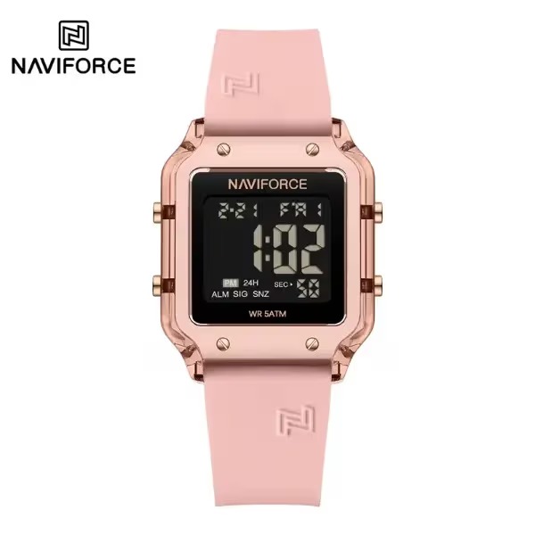 ساعت مچی زنانه نیوی فورس مدل NAVIFORCE 6105 - صورتی