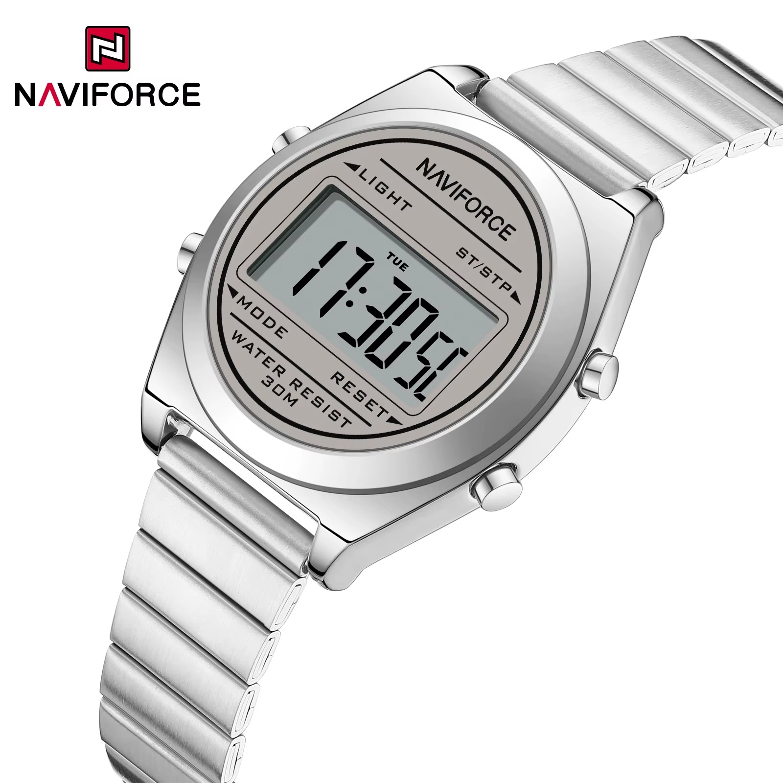 ساعت مچی زنانه نیوی فورس مدل NAVIFORCE 5066 - نقره ای