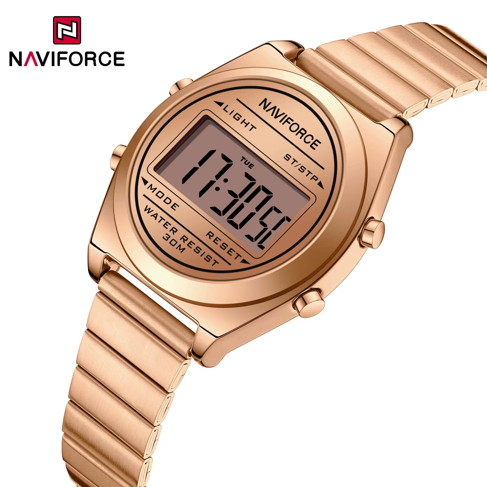 ساعت مچی زنانه نیوی فورس مدل NAVIFORCE 5066 - رزگلد