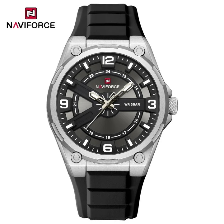 ساعت مچی مردانه نیوی فورس مدل NAVIFORCE 9260 - نقره اش مشکی مشکی