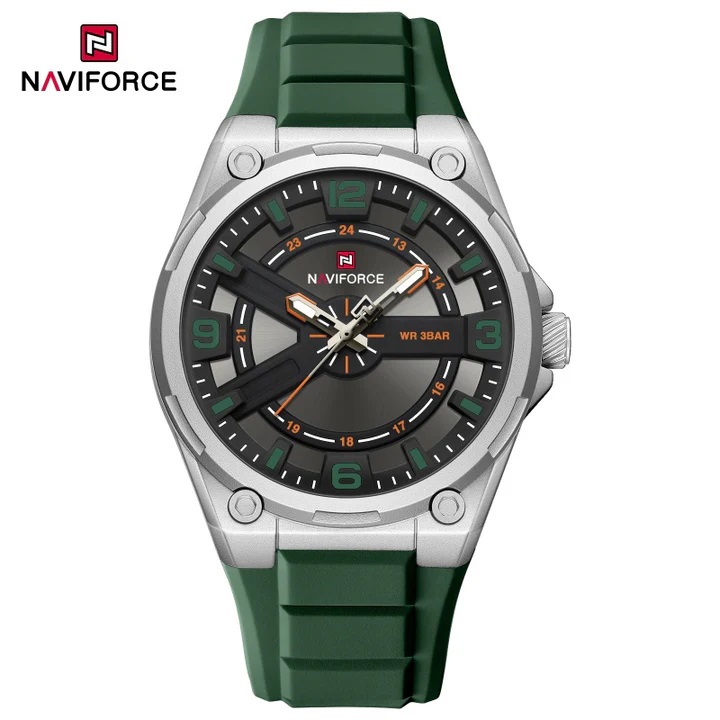 ساعت مچی مردانه نیوی فورس مدل NAVIFORCE 9260 - نقره ای سبز