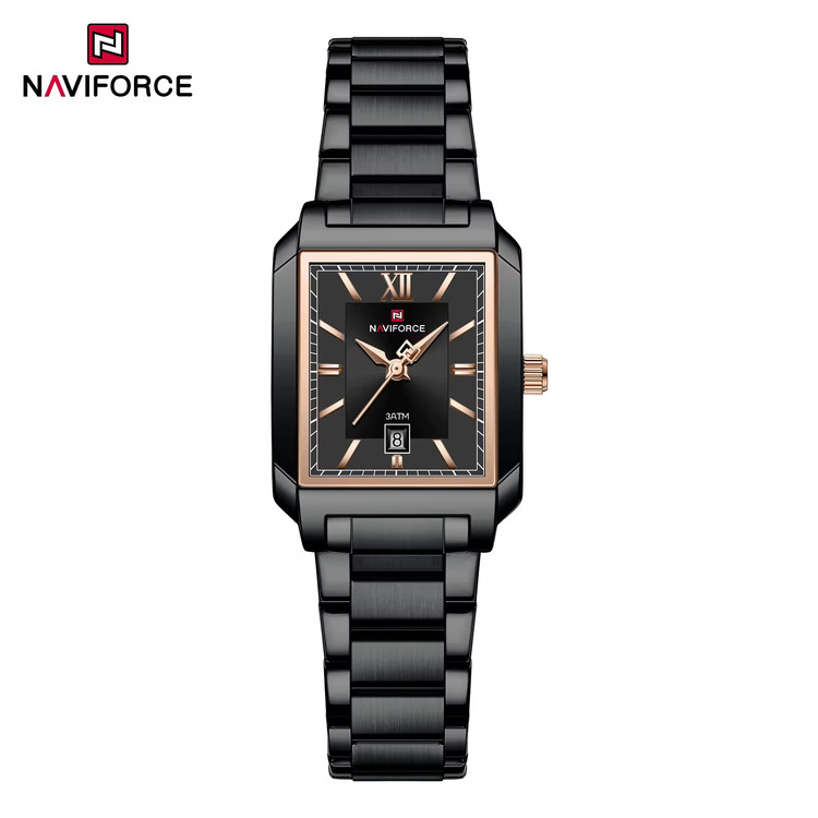 ساعت مچی زنانه نیوی فورس مدل NAVIFORCE 9251 - مشکی رزگلد
