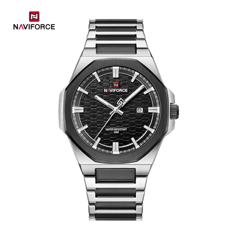 ساعت مچی مردانه نیوی فورس مدل NAVIFORCE 9245 - ترکیبی مشکی