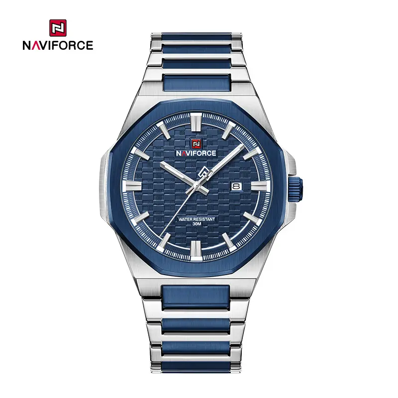 ساعت مچی مردانه نیوی فورس مدل NAVIFORCE 9245 - نقره ای آبی