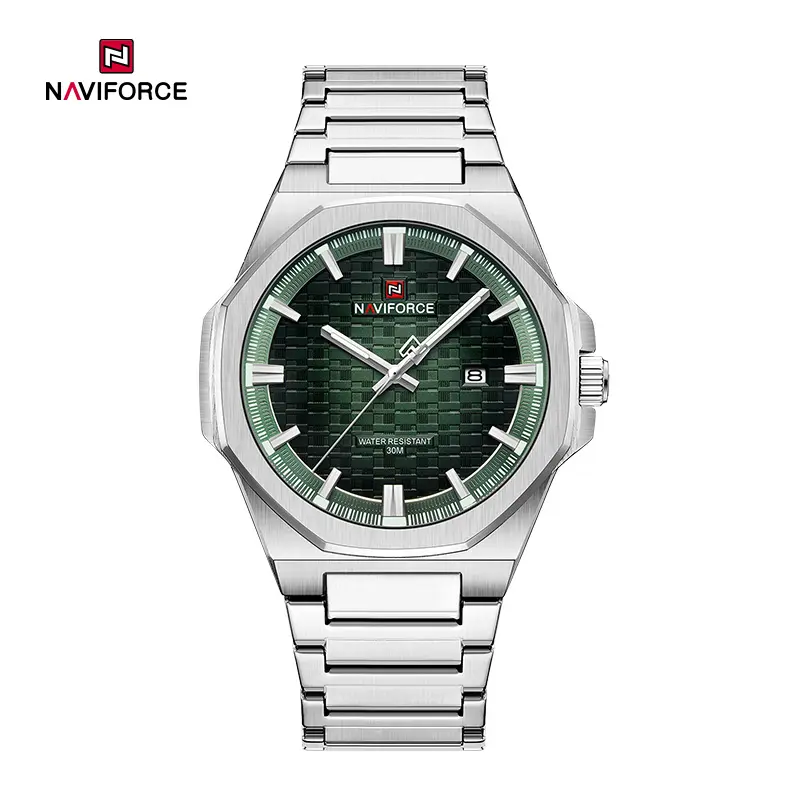 ساعت مچی مردانه نیوی فورس مدل NAVIFORCE 9245 - نقره ای سبز