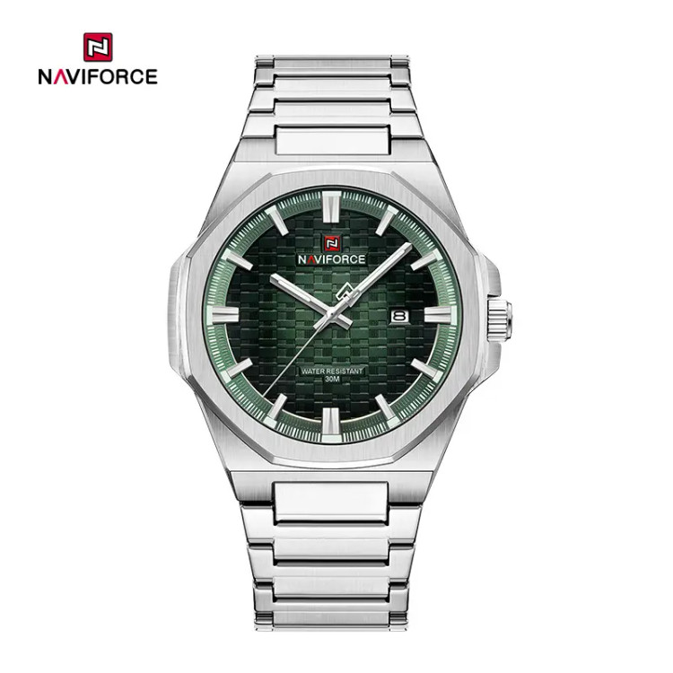 ساعت مچی مردانه نیوی فورس مدل NAVIFORCE 9245 - نقره ای سبز