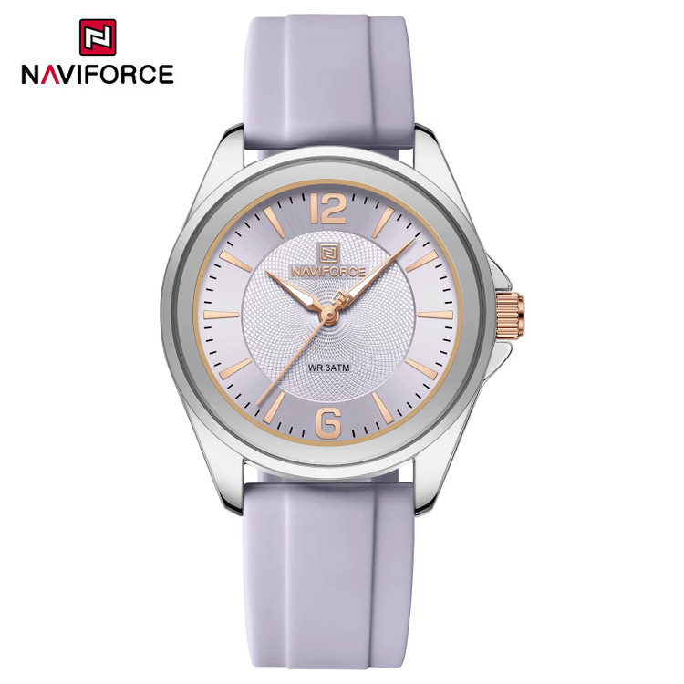 ساعت مچی زنانه نیوی فورس مدل NAVIFORCE 5068 - نقره ای بنفش