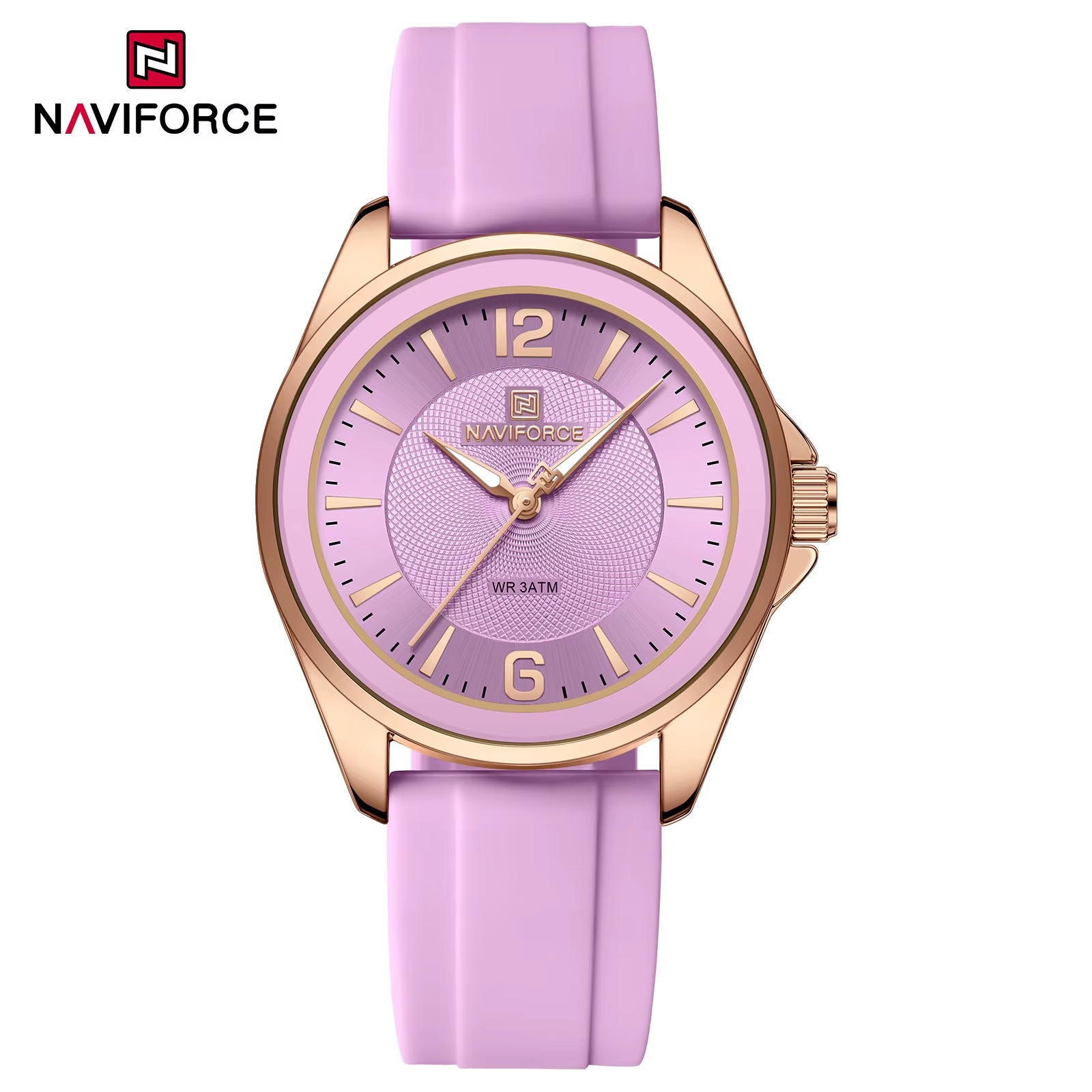ساعت مچی زنانه نیوی فورس مدل NAVIFORCE 5068 - رزگلد بنفش