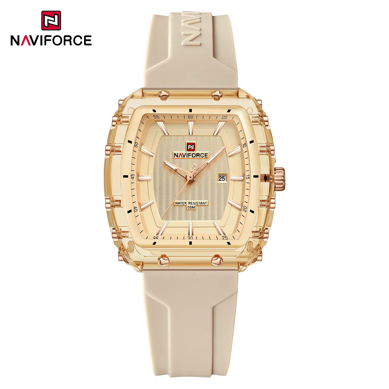 ساعت مچی زنانه NAVIFORCE 7124 - رزگلد