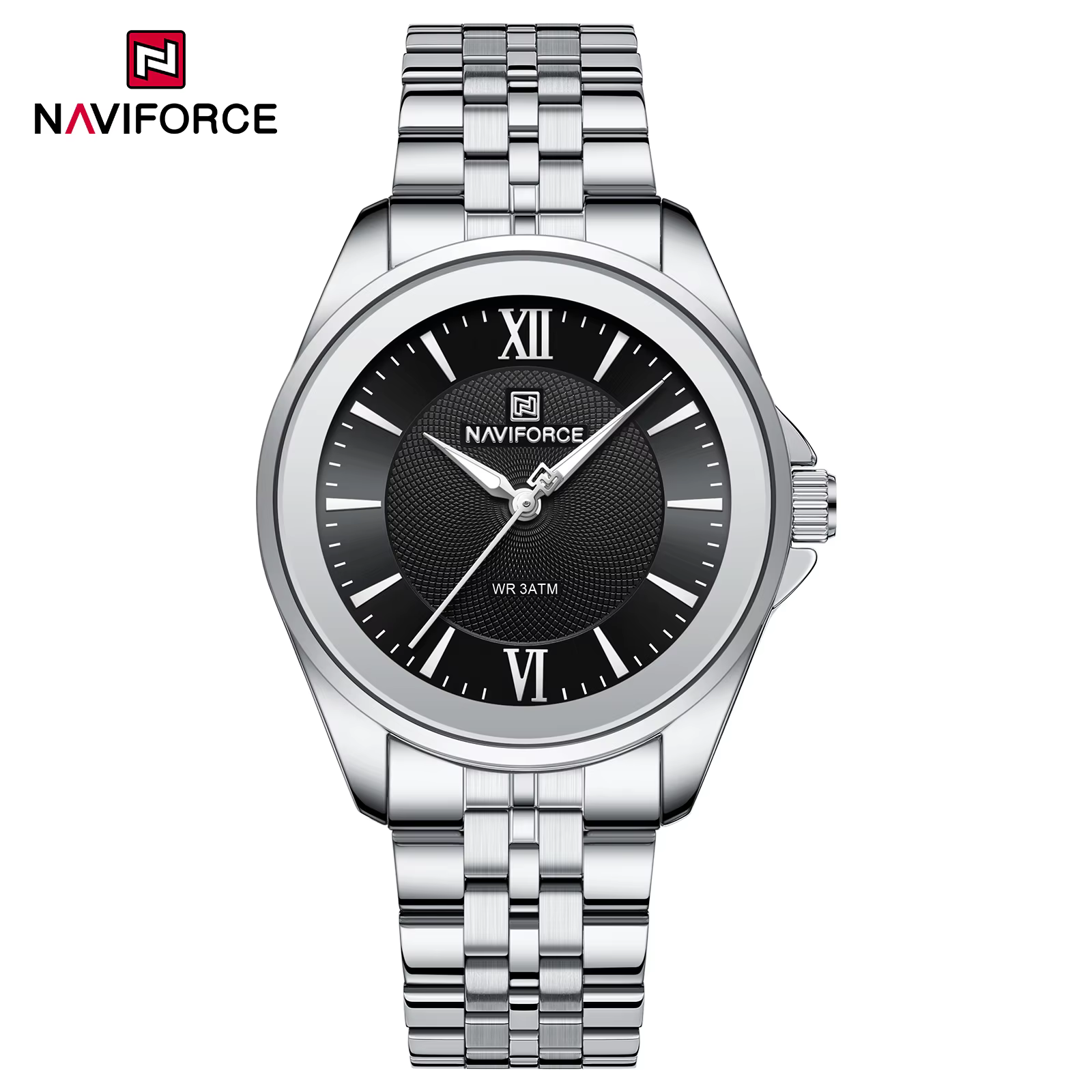 ساعت مچی زنانه NAVIFORCE 5067 - نقره ای مشکی