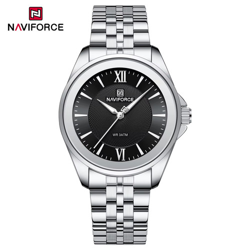 ساعت مچی زنانه NAVIFORCE 5067 - نقره ای مشکی