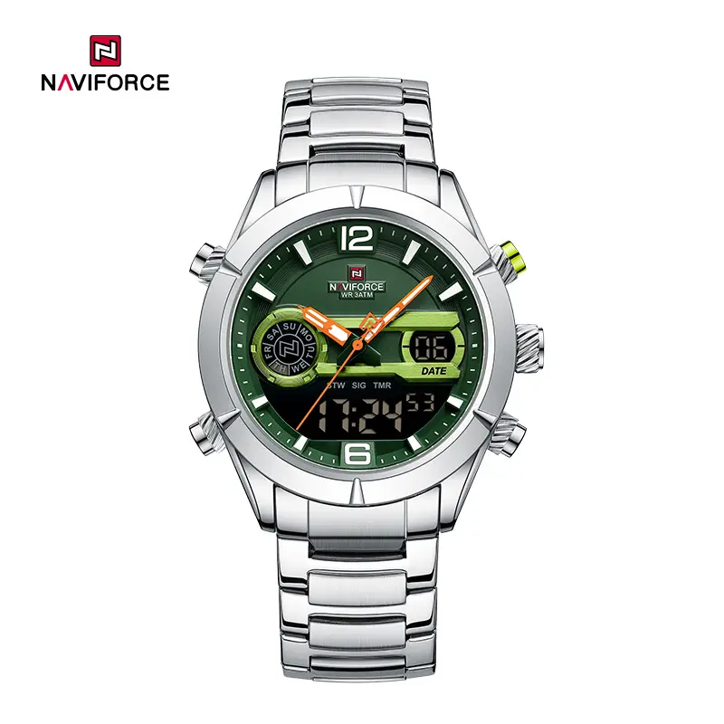 ساعت مچی مردانه نیوی‌فورس Naviforce 9232 - نقره ای سبز