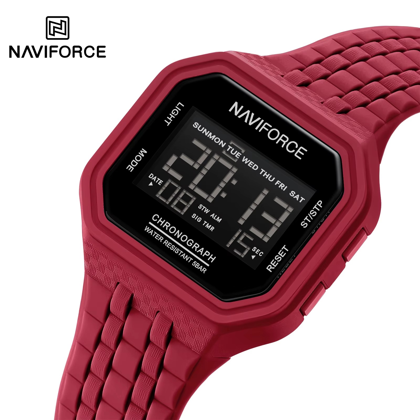 ساعت مچی مردانه نیوی فورس مدل NAVIFORCE 7116 - قرمز