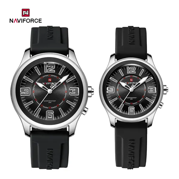 ساعت ست نیوی فورس مدل NAVIFORCE 9256 - نقره ای مشکی